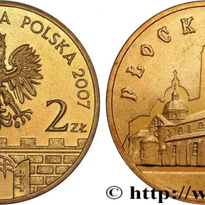 POLOGNE 2 Zlote aigle / ville de Plock, la cathédrale 2007 Varsovie fwo_821329 Monde Prix Réduit