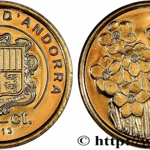 ANDORRE (PRINCIPAUTÉ) 2 Centims Proof Narcisses 2013 fwo_834624 Monde Expédié Aujourd’hui