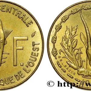 Paiement Sécurisé ÉTATS DE L'AFRIQUE DE L'OUEST (BCEAO) 5 Francs BCEAO 1980 Paris fwo_852474 Monde