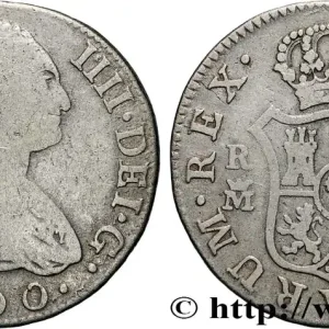 ESPAGNE 2 Reales Charles IV 1800 Madrid fwo_856526 Monde Nouvel Arrivage