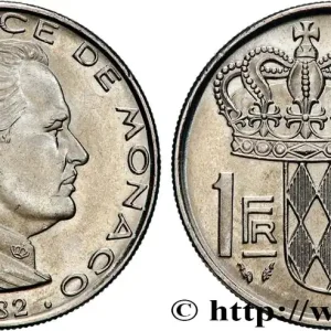 Retour Gratuit MONACO 1 Franc Rainier III 1982 Paris fwo_870225 Monde