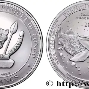 ARGENT D'INVESTISSEMENT 1 Oz - 20 Francs Proof Dunkleosteus 2023 fwo_883463 Monde Meilleure Vente