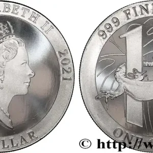 Offre Du Jour ARGENT D'INVESTISSEMENT 1 Oz - 1 Dollar Gecko 2021 fwo_883721 Monde