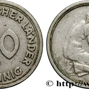 Original ALLEMAGNE 50 Pfennig “Bank deutscher Länder” 1949 Hambourg - J fwo_889576 Monde