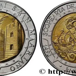 Offre Du Jour SAINT-MARIN 500 Lire 500e anniversaire de la découverte de l’Amérique 1992 Rome - R fwo_890592 Monde