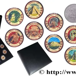 MEXIQUE Coffret 10 x 1 peso colorisés n.d. fwo_893542 Monde Réduction