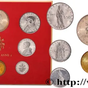 VATICAN ET ÉTATS PONTIFICAUX Série 8 monnaies Paul VI an I 1963 Rome fwo_893571 Monde Dernier Modèle