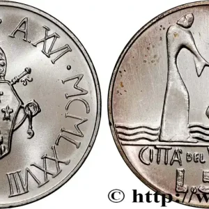 VATICAN ET ÉTATS PONTIFICAUX 500 Lire Paul VI an XVI 1978 Rome fwo_900518 Monde Original