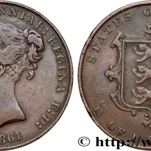 Gros Lot JERSEY 1/13 Shilling Victoria 1861 fwo_900588 Monde