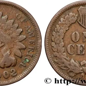ÉTATS-UNIS D'AMÉRIQUE 1 Cent tête d’indien, 3e type 1902 Philadelphie fwo_900621 Monde Exclusif
