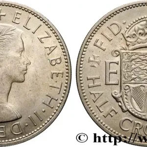 ROYAUME-UNI 1/2 Crown Élisabeth II 1967 fwo_900715 Monde Livraison Mondiale