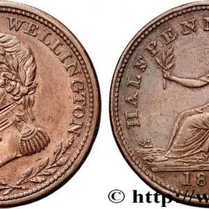 CANADA 1/2 Penny buste de Wellington - Bas-Canada 1813 fwo_900729 Monde Super Prix