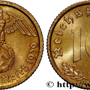 Meilleur Choix ALLEMAGNE 10 Reichspfennig 1939 Berlin fwo_900746 Monde