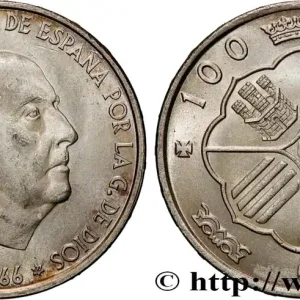 ESPAGNE 100 Pesetas Francisco Franco (1966 dans les étoiles) 1966 Madrid fwo_900757 Monde Édition Limitée