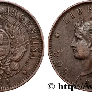 ARGENTINE 2 Centavos 1892 fwo_900790 Monde Prix Promo