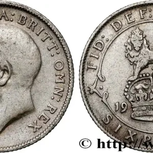 Édition Limitée ROYAUME-UNI 6 Pence Georges V 1912 fwo_900835 Monde