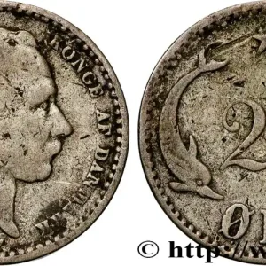 Promotion DANEMARK 25 Ore Christian X roi du Danemark 1891 Copenhague fwo_900918 Monde