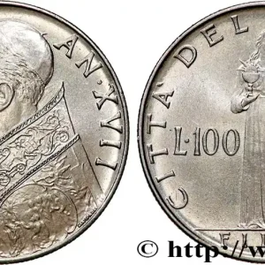 VATICAN ET ÉTATS PONTIFICAUX 100 Lire Pie XII an XVII 1955 Rome fwo_900923 Monde Top Vente