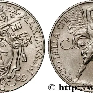 Livraison Mondiale VATICAN ET ÉTATS PONTIFICAUX 50 Centesimi Pie XII an I 1939 Rome fwo_900963 Monde