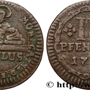 ALLEMAGNE - MUNSTER 3 Pfenning Chapitre de la Cathédrale de Munster 1760 fwo_900986 Monde Livraison Gratuite