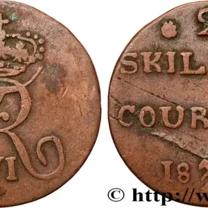 Super Prix NORVÈGE 2 Skilling Frédéric VI 1810 Kongsberg fwo_900992 Monde