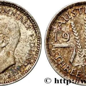 AUSTRALIE 3 Pence Georges VI 1942 Denver fwo_900999 Monde Retour Gratuit