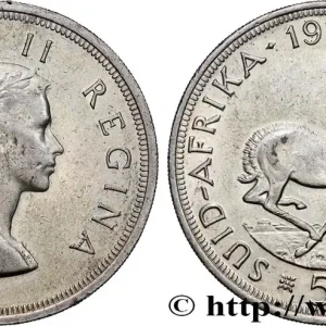 AFRIQUE DU SUD 5 Shillings Elisabeth II 1958 Pretoria fwo_901307 Monde Expédié Aujourd’hui
