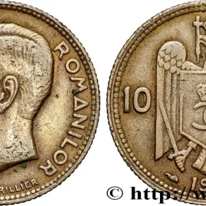 ROUMANIE 10 Lei Charles II 1930 Paris fwo_901350 Monde Commander Maintenant