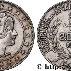 BRÉSIL 2000 Reis “Liberté” 1934 fwo_901367 Monde Authentique
