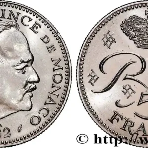 MONACO 5 Francs Rainier III 1982 Paris fwo_901383 Monde Meilleure Vente