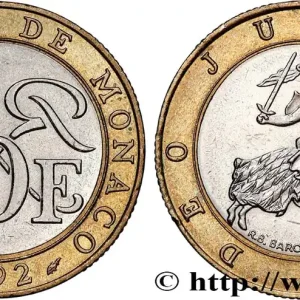 MONACO 10 Francs Rainier III 1992 Paris fwo_901411 Monde Affaire À Saisir