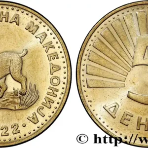 Artisanat MACÉDOINE DU NORD 5 Denari Lynx 2022 fwo_901420 Monde