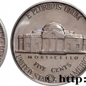 ÉTATS-UNIS D'AMÉRIQUE 5 Cents Président Thomas Jefferson / Monticello Proof 1955 Philadelphie fwo_892738 Monde Expédié Aujourd’hui