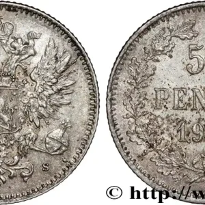 FINLANDE 50 Pennia aigle bicéphale 1914 Helsinki fwo_820289 Monde Super Prix