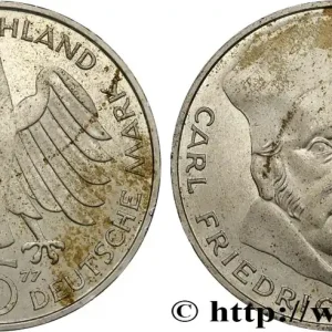 ALLEMAGNE 5 Mark Proof Carl Friedrich Gauss 1977 Hambourg fwo_823401 Monde Édition Limitée