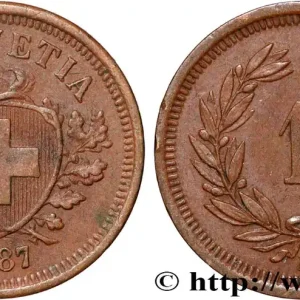 Produit De Marque SUISSE 1 Centime (Rappen) 1887 Berne fwo_836045 Monde