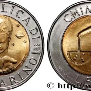 Original SAINT-MARIN 500 Lire enfant de l’univers / la chimie 1998 Rome - R fwo_837730 Monde