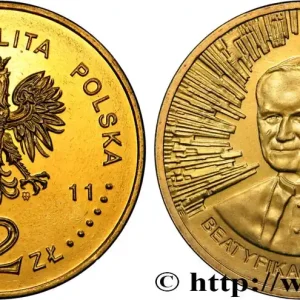 Nouvel Arrivage POLOGNE 2 Zlote béatification du pape Jean-Paul II 2011 Varsovie fwo_837867 Monde