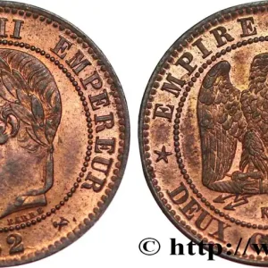 Deux centimes Napoléon III, tête laurée 1862 Bordeaux F.108A/7 fmd_581231 Modernes Petit Prix