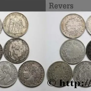 Top Vente Lot de dix écus de 5 francs n.d. F.-/ fmd_581496 Modernes