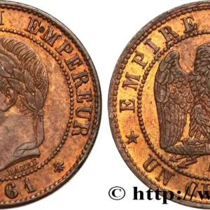 Gros Lot Un centime Napoléon III, tête laurée 1861 Paris F.103/1 fmd_583172 Modernes