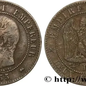 Deux centimes Napoléon III, tête nue 1855 Lyon F.107/28 fmd_583218 Modernes Seulement Aujourd’hui