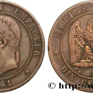 Top Qualité Dix centimes Napoléon III, tête laurée 1861 Paris F.134/4 fmd_584623 Modernes