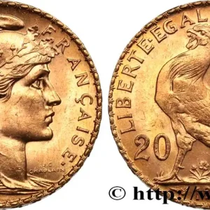 Achat Immédiat 20 francs or Coq, Liberté Égalité Fraternité 1908 Paris F.535/2 fmd_585505 Modernes
