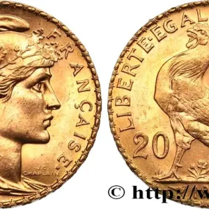 20 francs or Coq, Liberté Égalité Fraternité 1908 Paris F.535/2 fmd_585508 Modernes Offre Exclusive