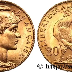 Retour Gratuit 20 francs or Coq, Liberté Égalité Fraternité 1908 Paris F.535/2 fmd_585524 Modernes