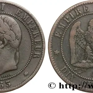 Dix centimes Napoléon III, tête laurée 1863 Paris F.134/10 fmd_586094 Modernes Pas Cher