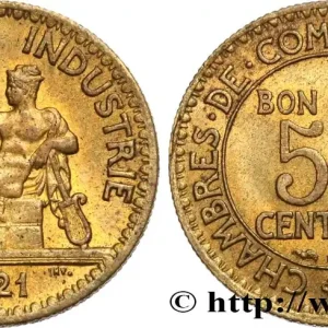 50 centimes Chambres de Commerce 1921 Paris F.191/3 fmd_586239 Modernes Usine Directe