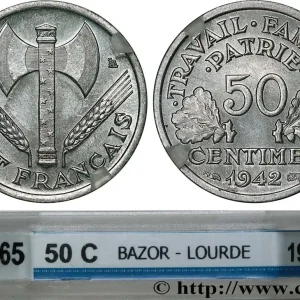 Prix Cassé 50 centimes Francisque, lourde 1942 F.195/3 fmd_590053 Modernes