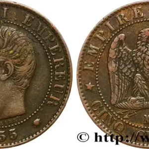 Dernière Chance Cinq centimes Napoléon III, tête nue 1855 Marseille F.116/27 fmd_571645 Modernes